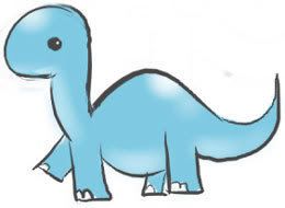 blue dinosaur graphics and comments