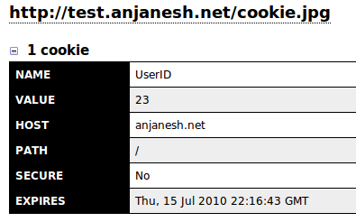 Cookies on test again