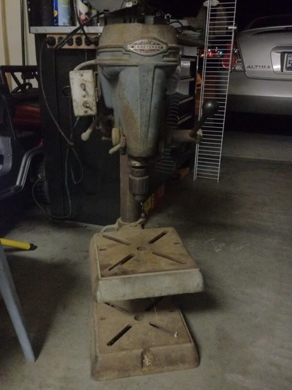 Craftsman 15 drill press with lasertrac, dust bag for ridgid miter saw