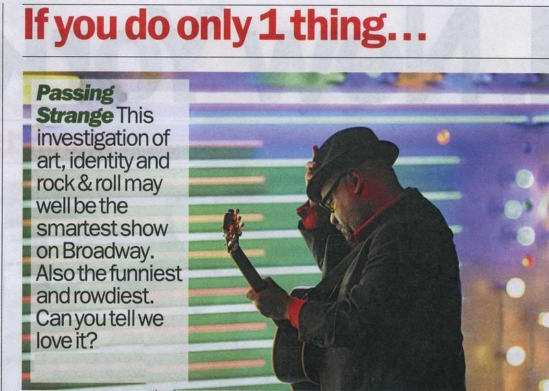 re: Passing Strange in TONY