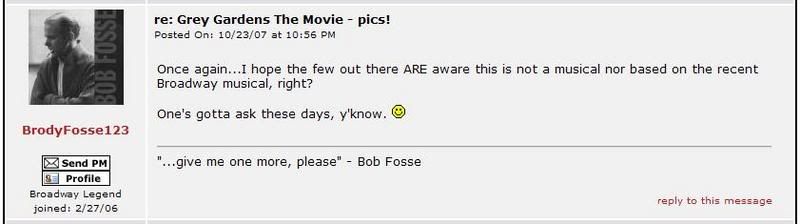 re: Grey Gardens The Movie - pics!