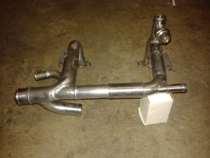 Modifyed Coolant Crossover Pipe For More Flow And Pulley Options