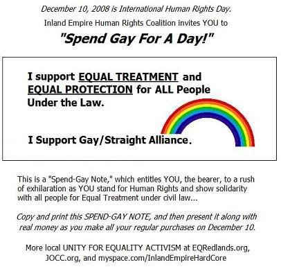 spend gay for a day