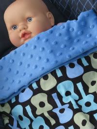 Guitar baby blanket with personalization
