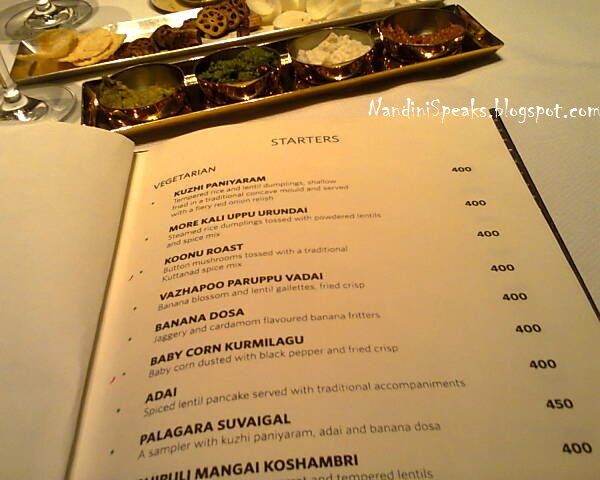 SOUTHERN SPICE AT TAJ COROMANDAL