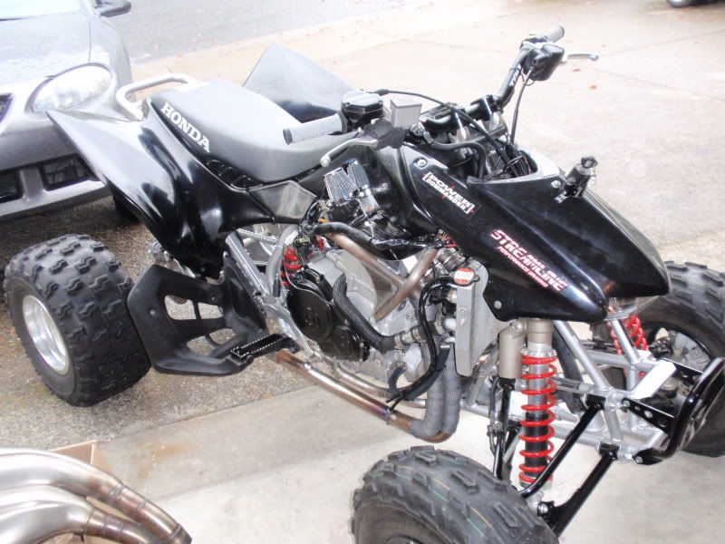 TRX450R w/GSXR 600 MONSTER - Honda TRX Forums: Honda TRX 450R Forum