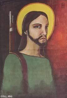Jesús con escopeta
