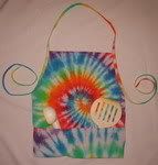 Personalized Embroidered Rainbow Tie Dyed Child's Play Apron