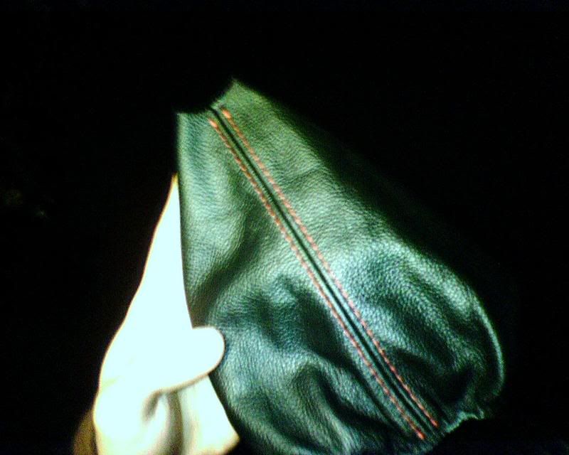 F.S. leather shift boot with red stitching. VW Vortex Volkswagen Forum