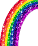 glitter rainbow
