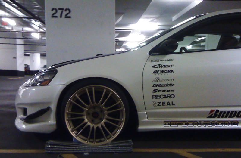 I had a set of 2009 Gold STi BBS's but the offset was too weak