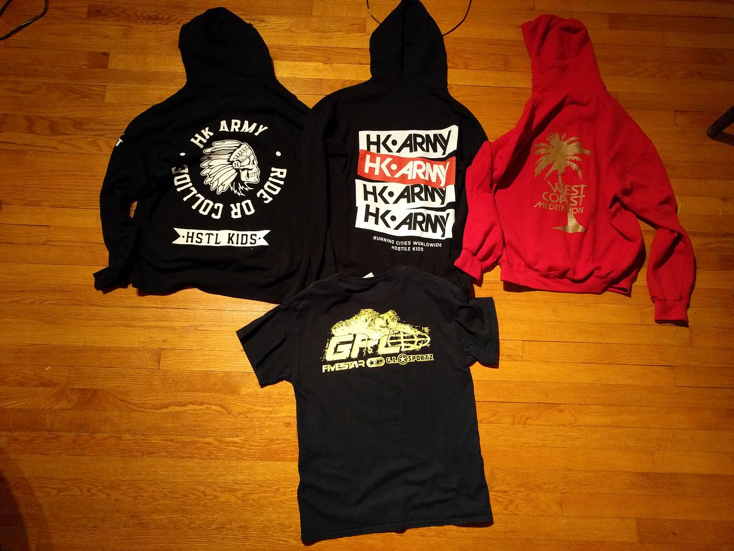 LARGE CASUAL PAINTBALL CLOTHING LOT HK, Dye, Ruthless, PSP, GI, JT NEED GONE