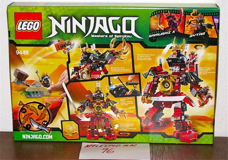 New Sealed Lego 9448 Ninjago Samurai Mech Robot X Snike Bytar 