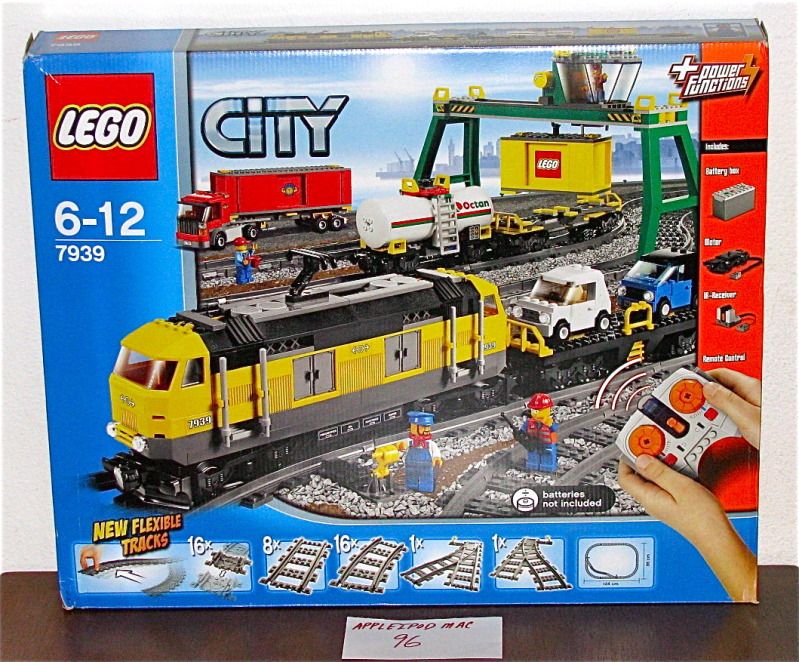 NEW SEALED LEGO 7939 CITY YELLOW CARGO TRAIN CRANE LIFT TRUCK POWER ...