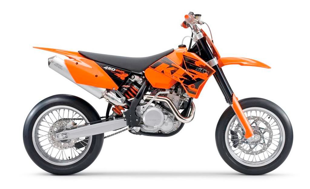 Ktm 450 Smr Supermoto. 2007 KTM 450 SMR (Orange)