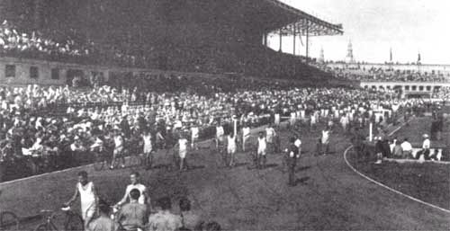 Festival atlètic de les JEREC, celebrat a l'estadi de Montjuïc el 22 d'octubre de 1933
